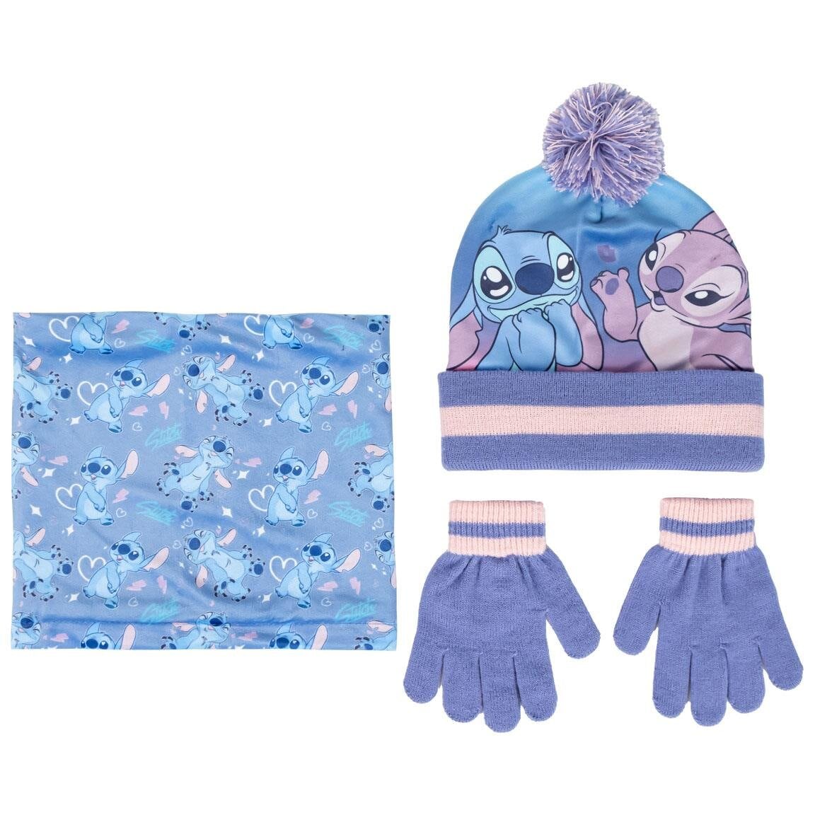 Lilo & Stitch - Muts, nekwarmer en handschoenen
