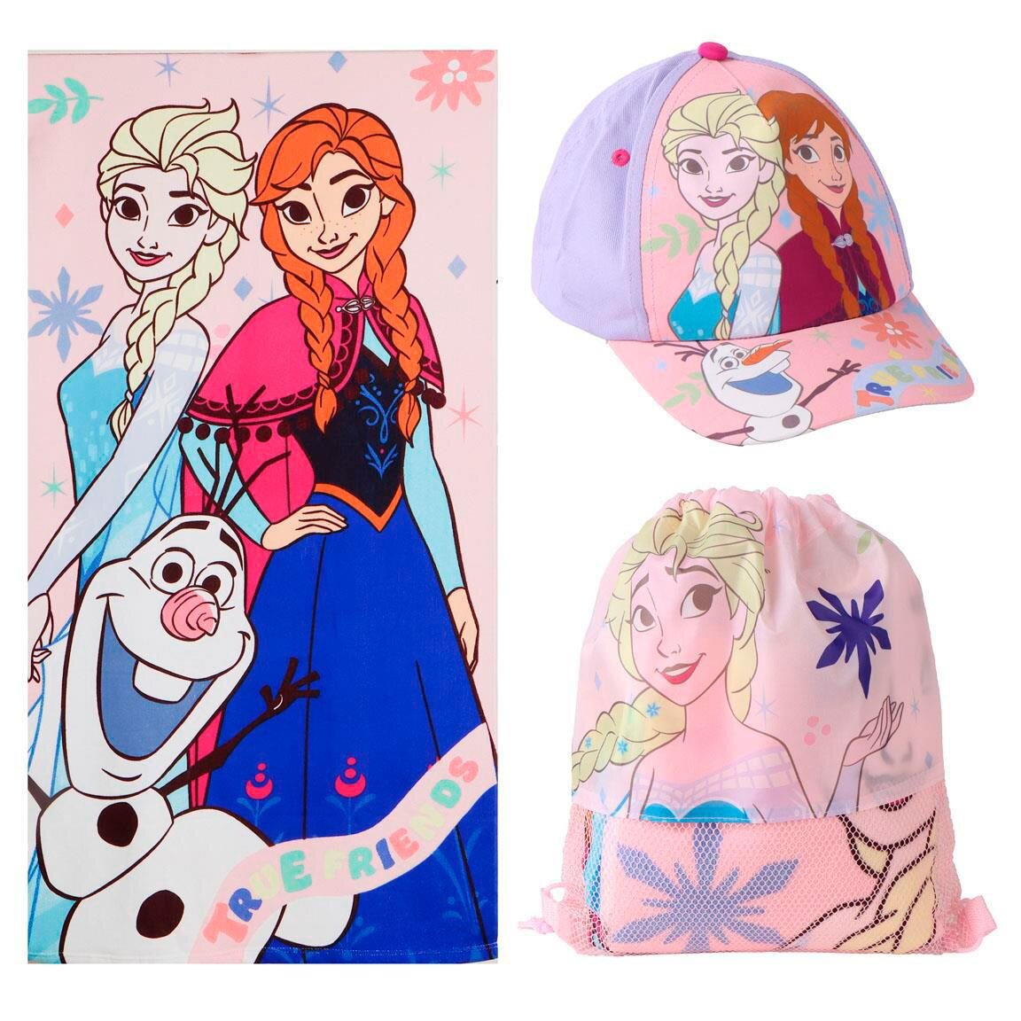 Disney Frozen - Set met Handdoek, Pet & Gymtas