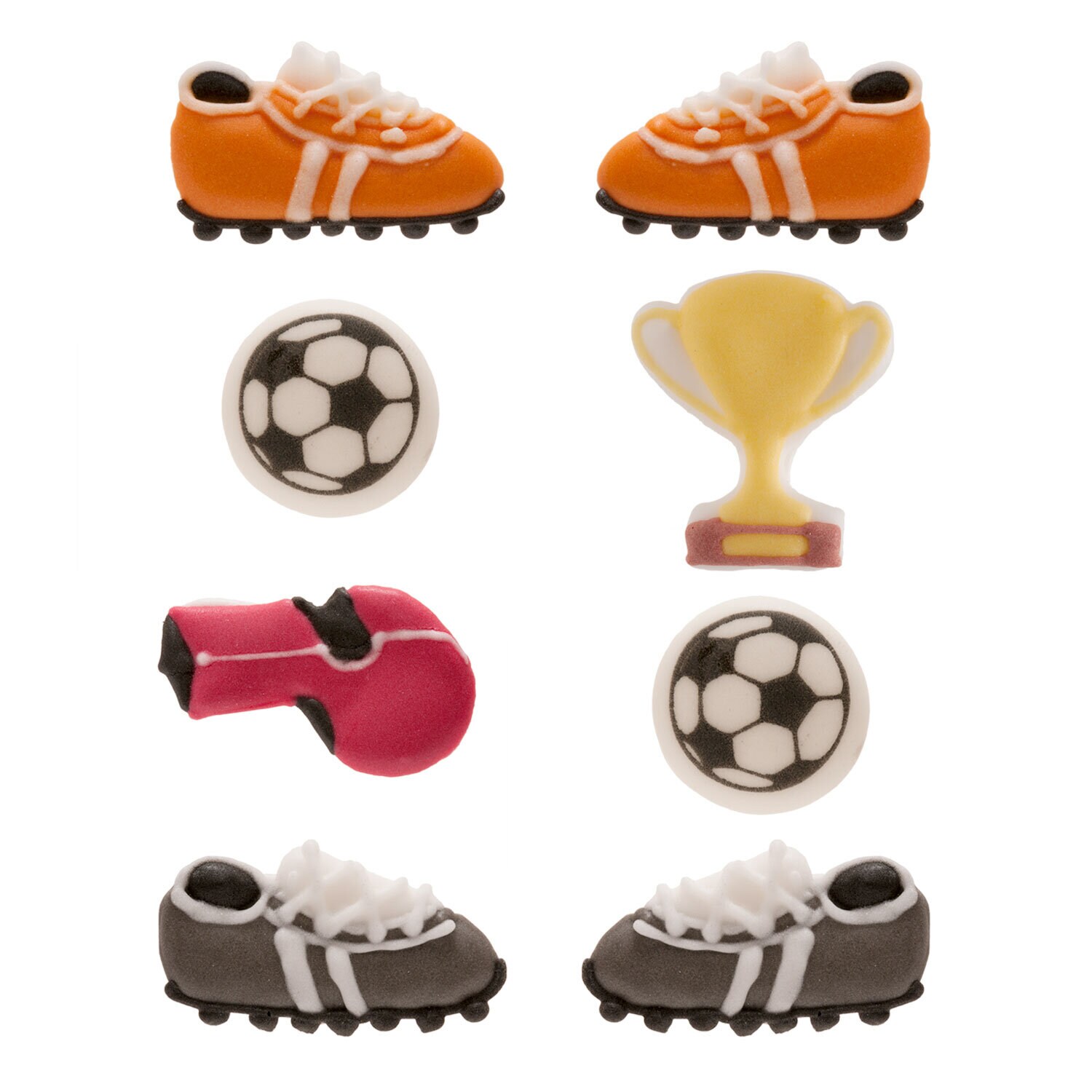 Suikerdecoraties Voetbal 8 stuks