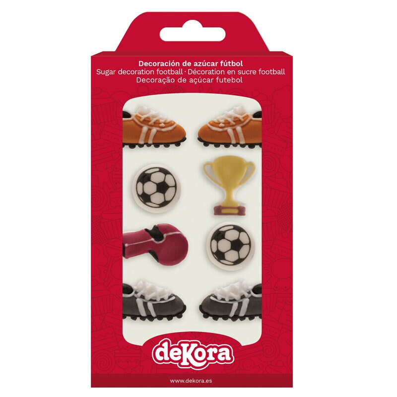 Suikerdecoraties Voetbal 8 stuks