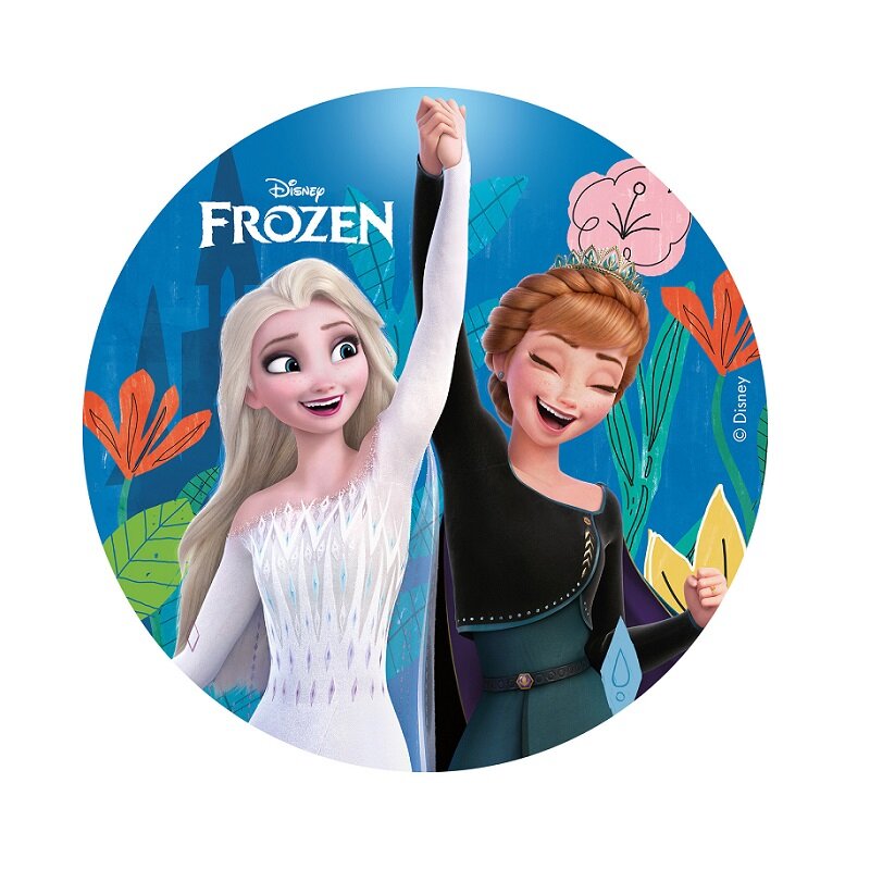 Taartprint Frozen 2 - Fondant 15,5 cm