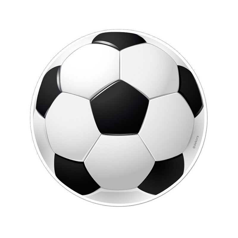 Taartprint Voetbal - Fondant 15,5 cm