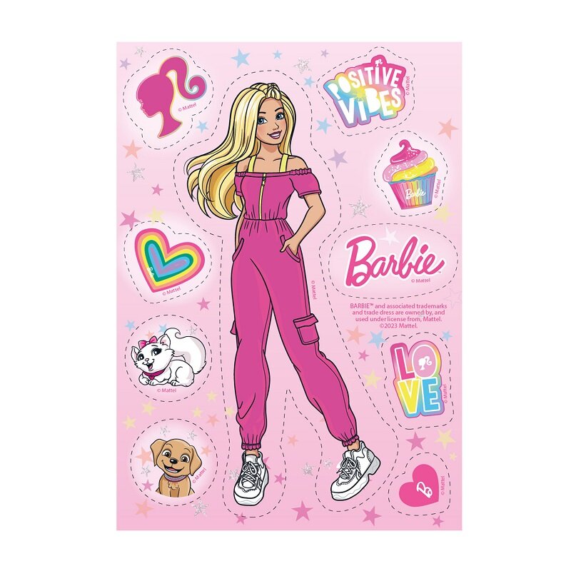 Barbie - Taartdecoraties 9 stuks
