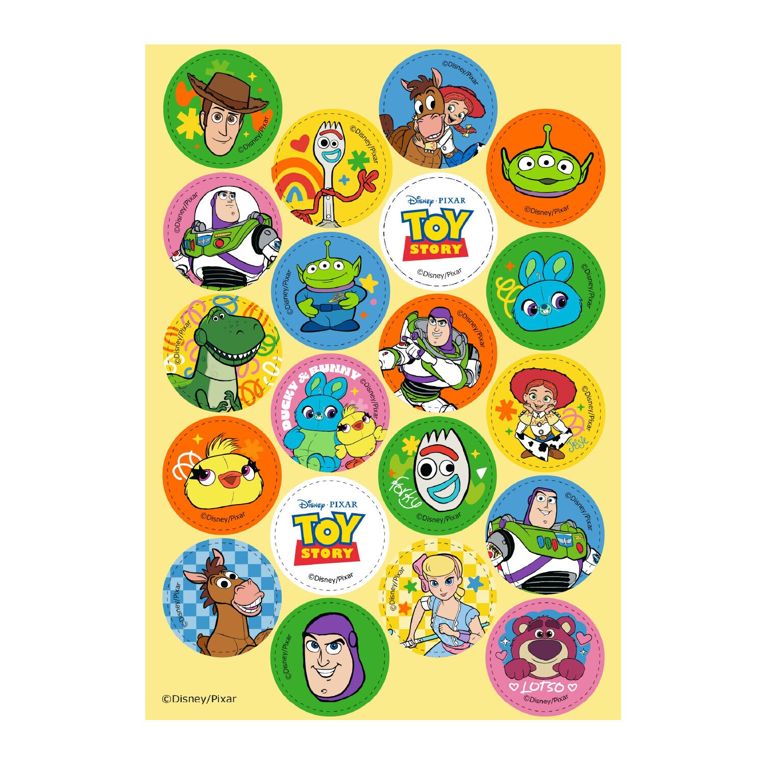 Toy Story Muffinsdecoraties Fondant 20 stuks