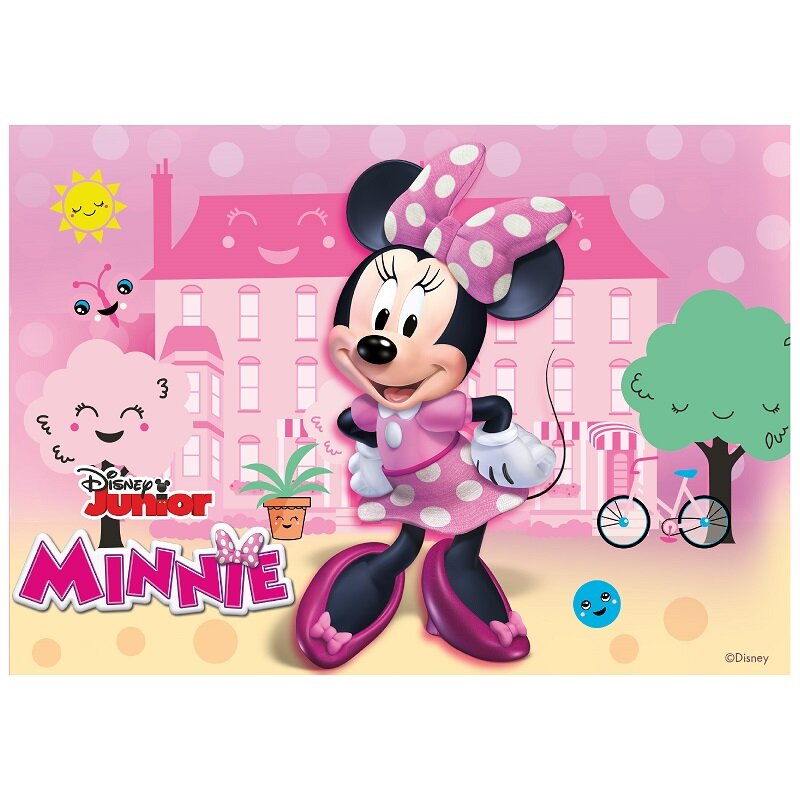 Taartprint Minnie Mouse - Fondant 15 x 21 cm