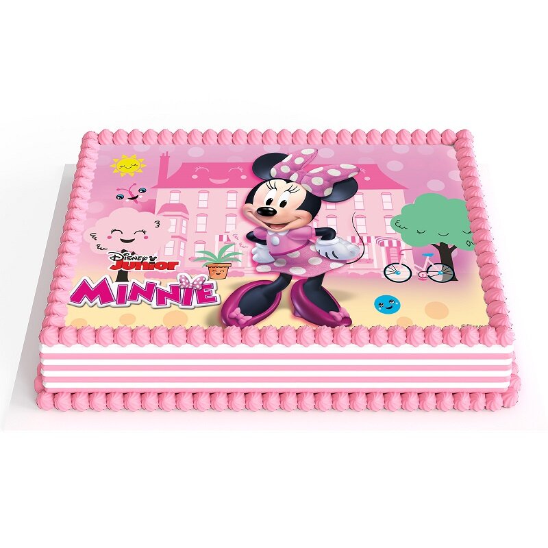 Taartprint Minnie Mouse - Fondant 15 x 21 cm