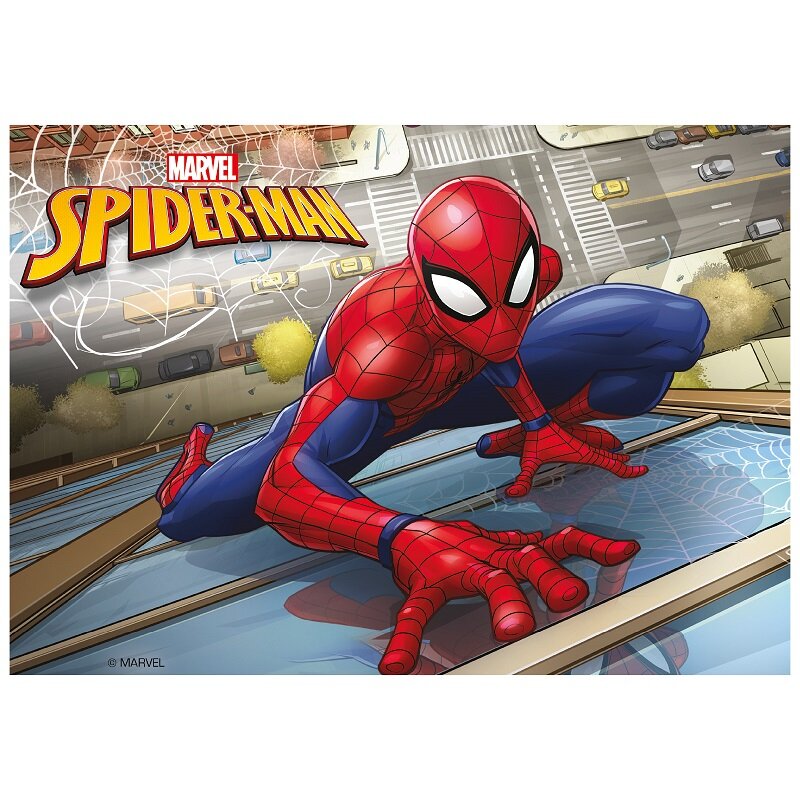 Taartprint Spiderman - Fondant 15 x 21 cm
