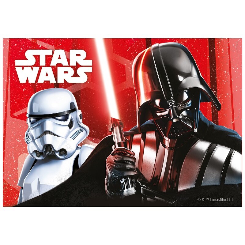 Taartprint Star Wars - Fondant 15 x 21 cm
