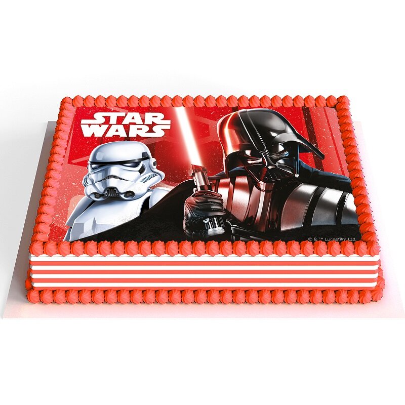 Taartprint Star Wars - Fondant 15 x 21 cm