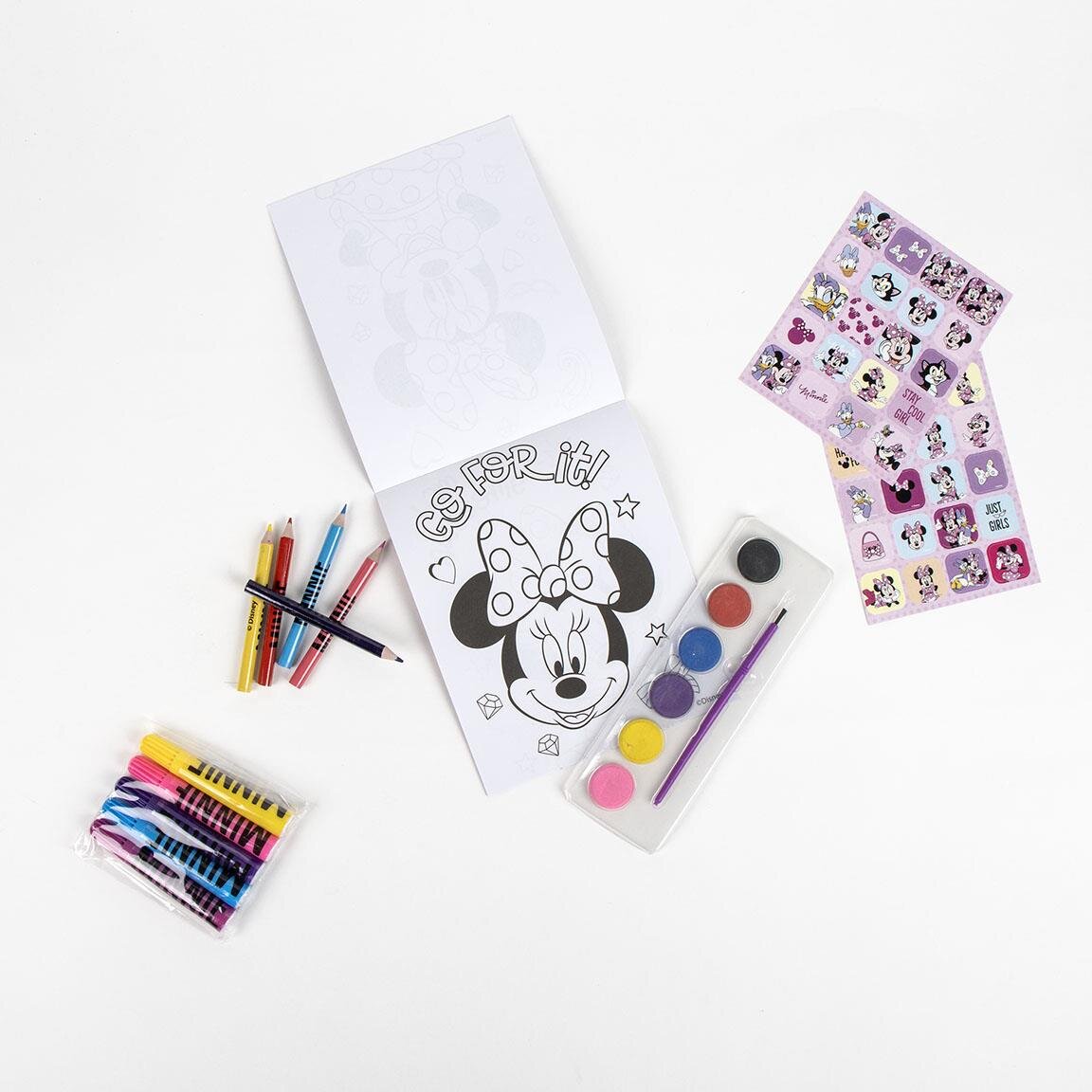 Minnie Mouse - Creatieve rugzak met 15 knutselspulle