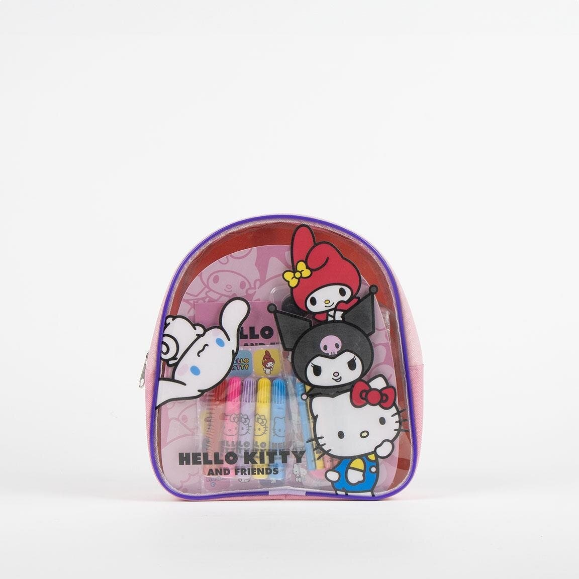 Hello Kitty - Creatieve rugzak met 15 knutselspulle