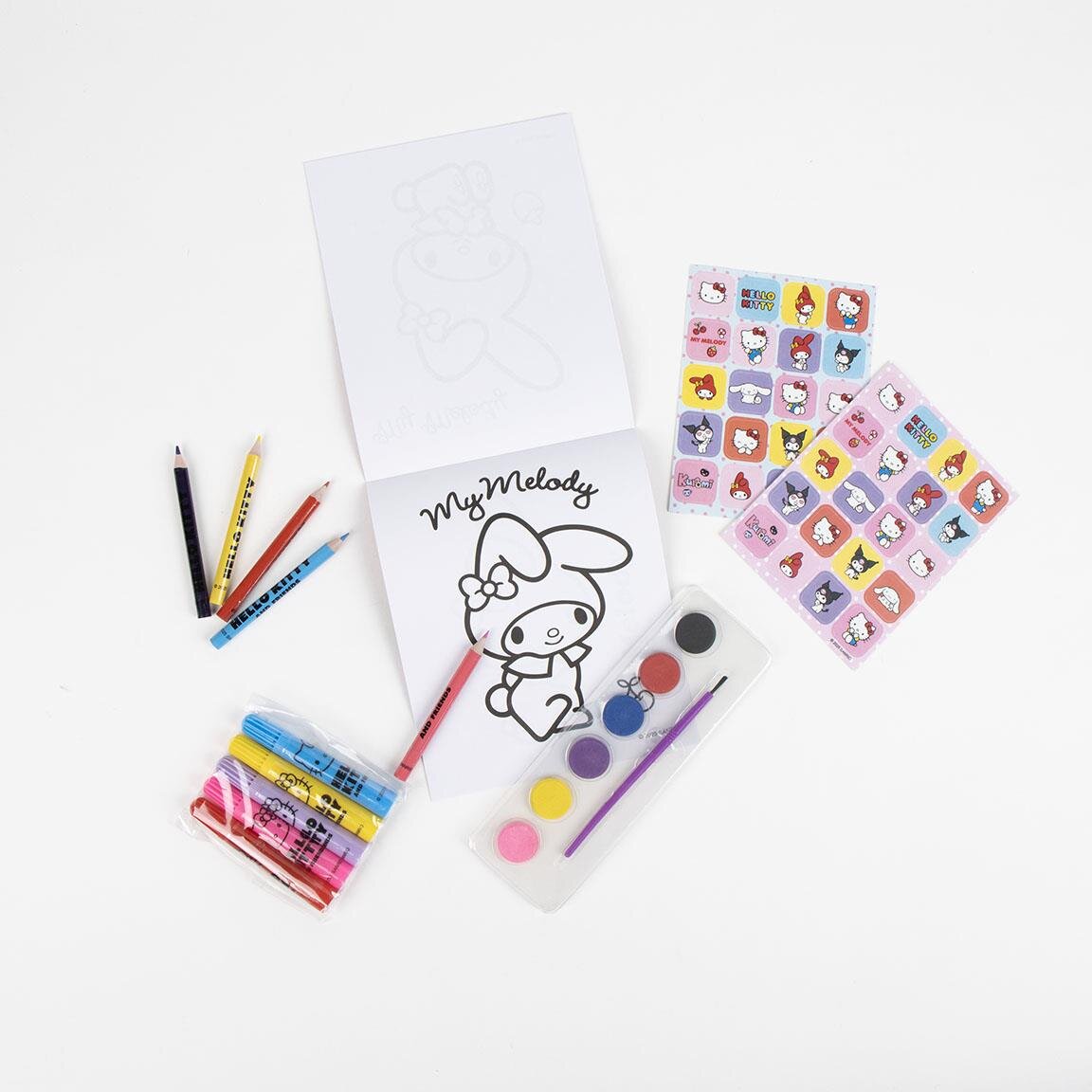 Hello Kitty - Creatieve rugzak met 15 knutselspulle