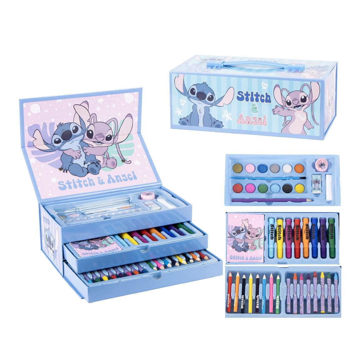 Stitch & Angel Teken- & Schilderset