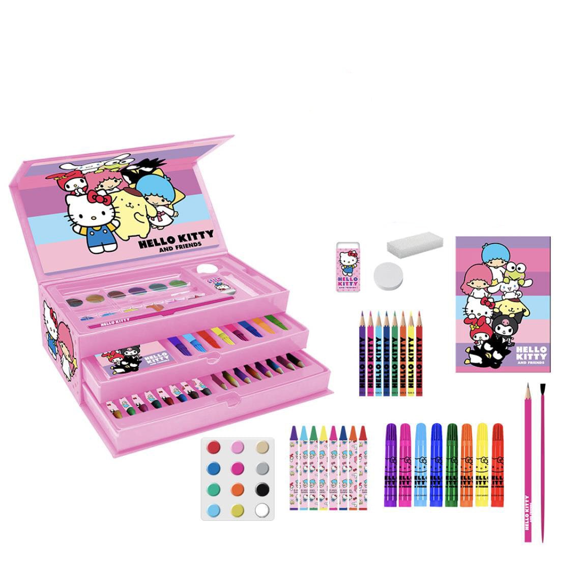 Hello Kitty - Teken- en Verfset