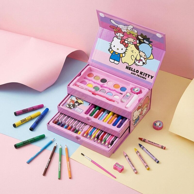 Hello Kitty - Teken- en Verfset