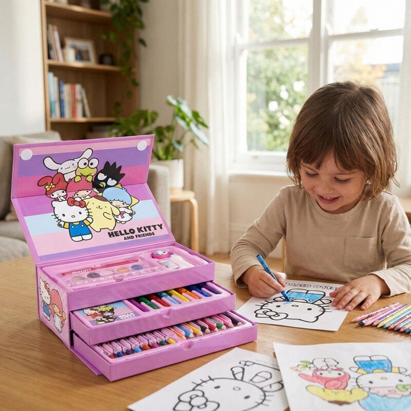 Hello Kitty - Teken- en Verfset