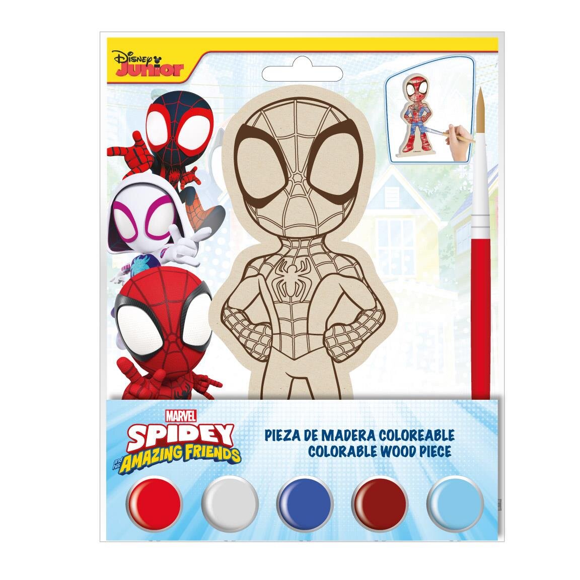 Spidey - Houten figuur om te verven