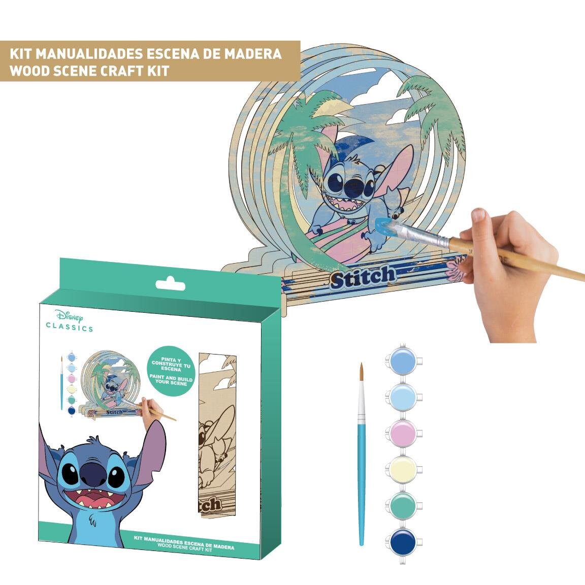 Lilo & Stitch - 3D-houten figuur om te verven
