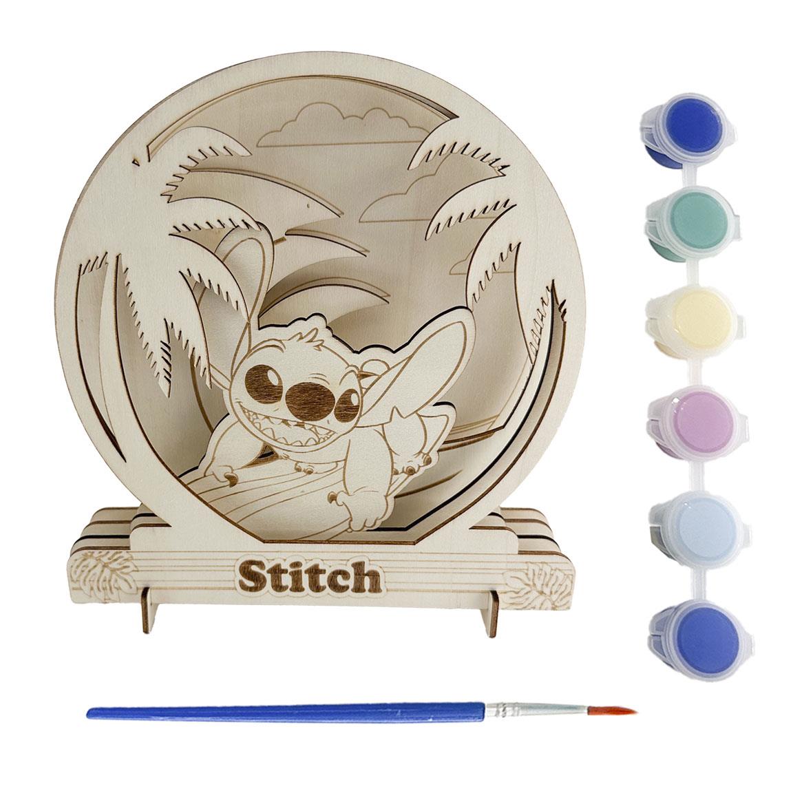 Lilo & Stitch - 3D-houten figuur om te verven