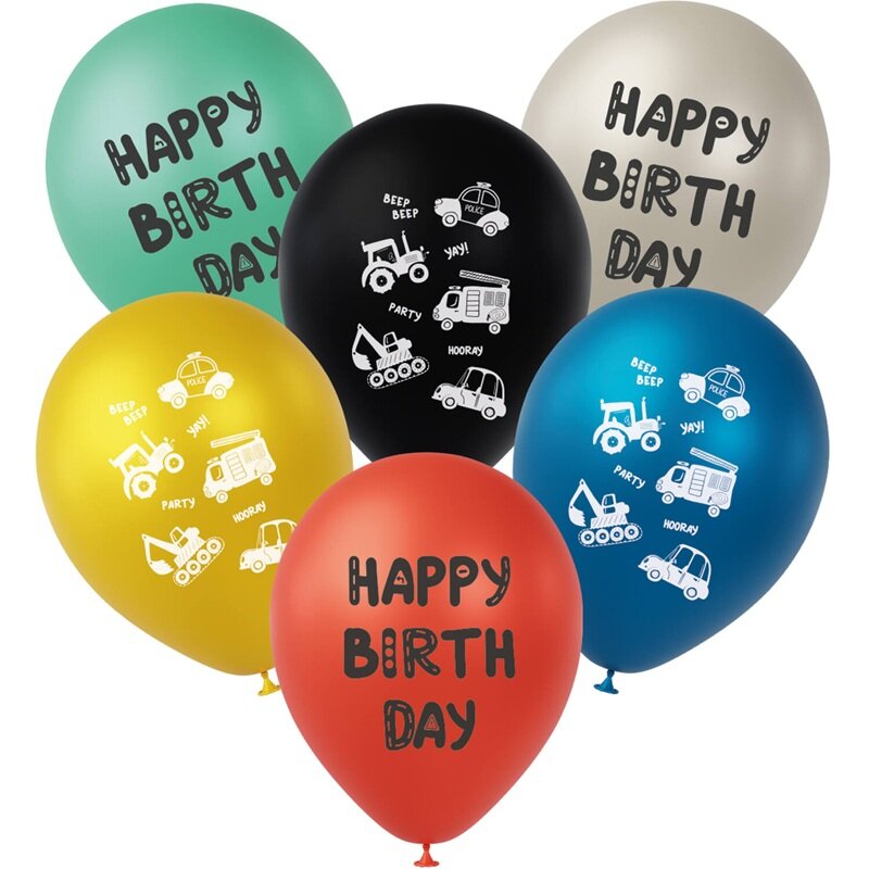 Wegwerk Ballonnen 6 stuks