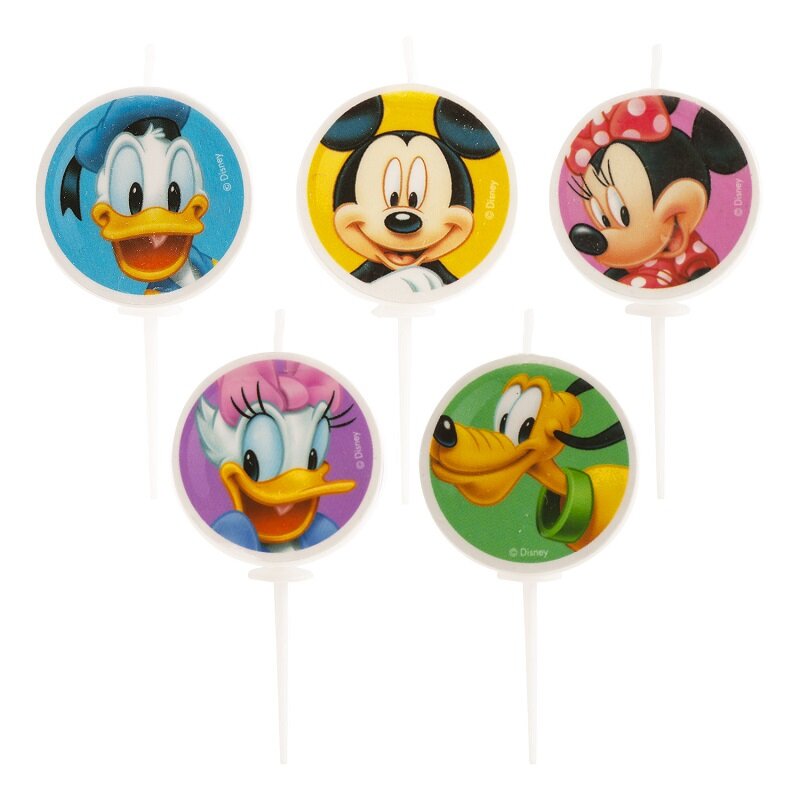 Mickey Mouse - Taartkaarsjes 5 stuks