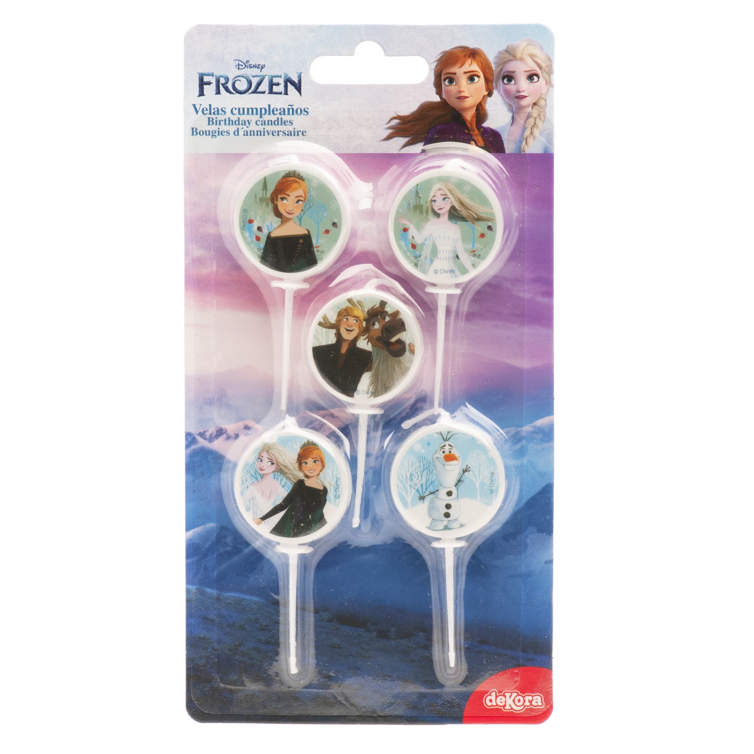 Frozen 2 - Kaarsjes prikkers 5 stuks