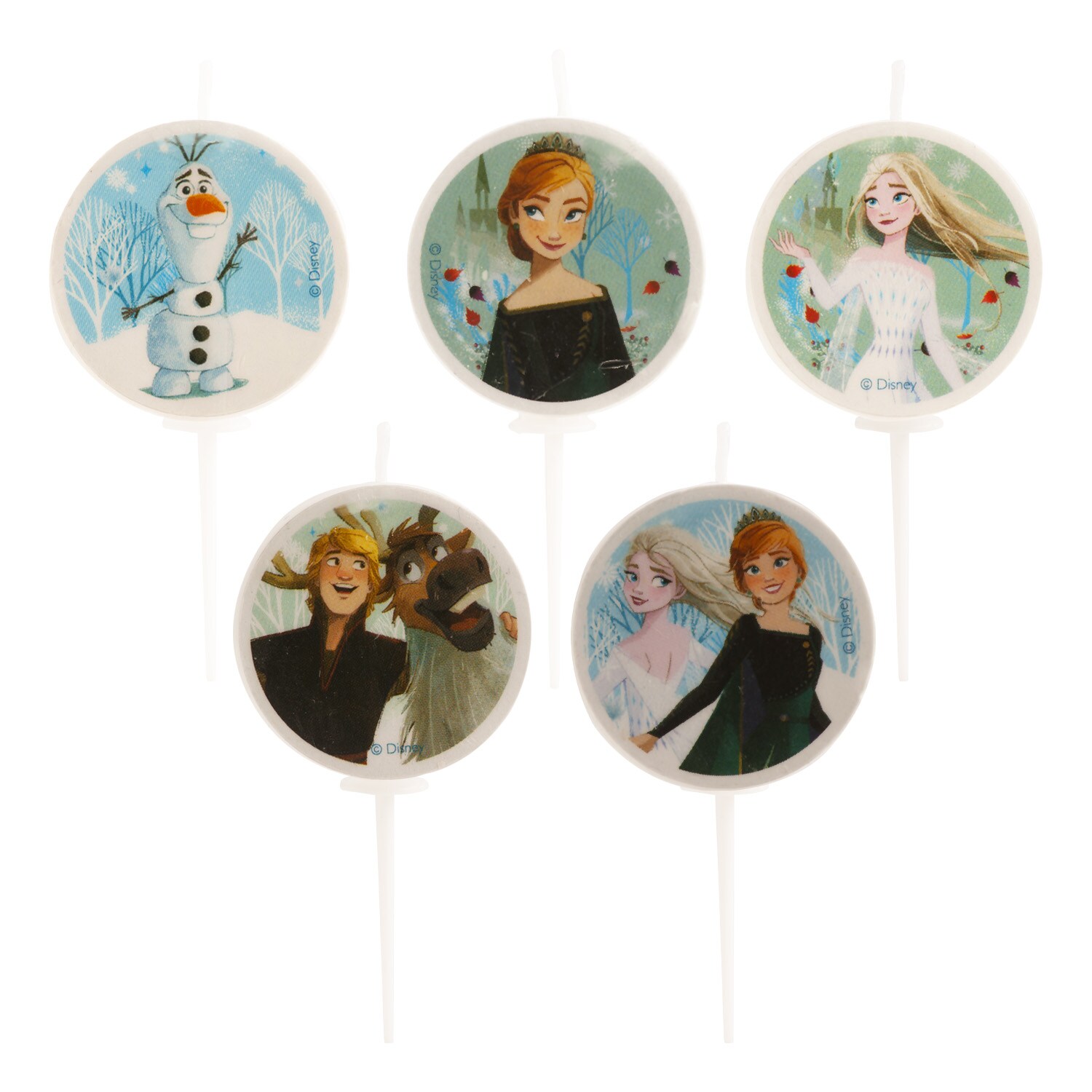 Frozen 2 - Taartkaarsjes 5 stuks