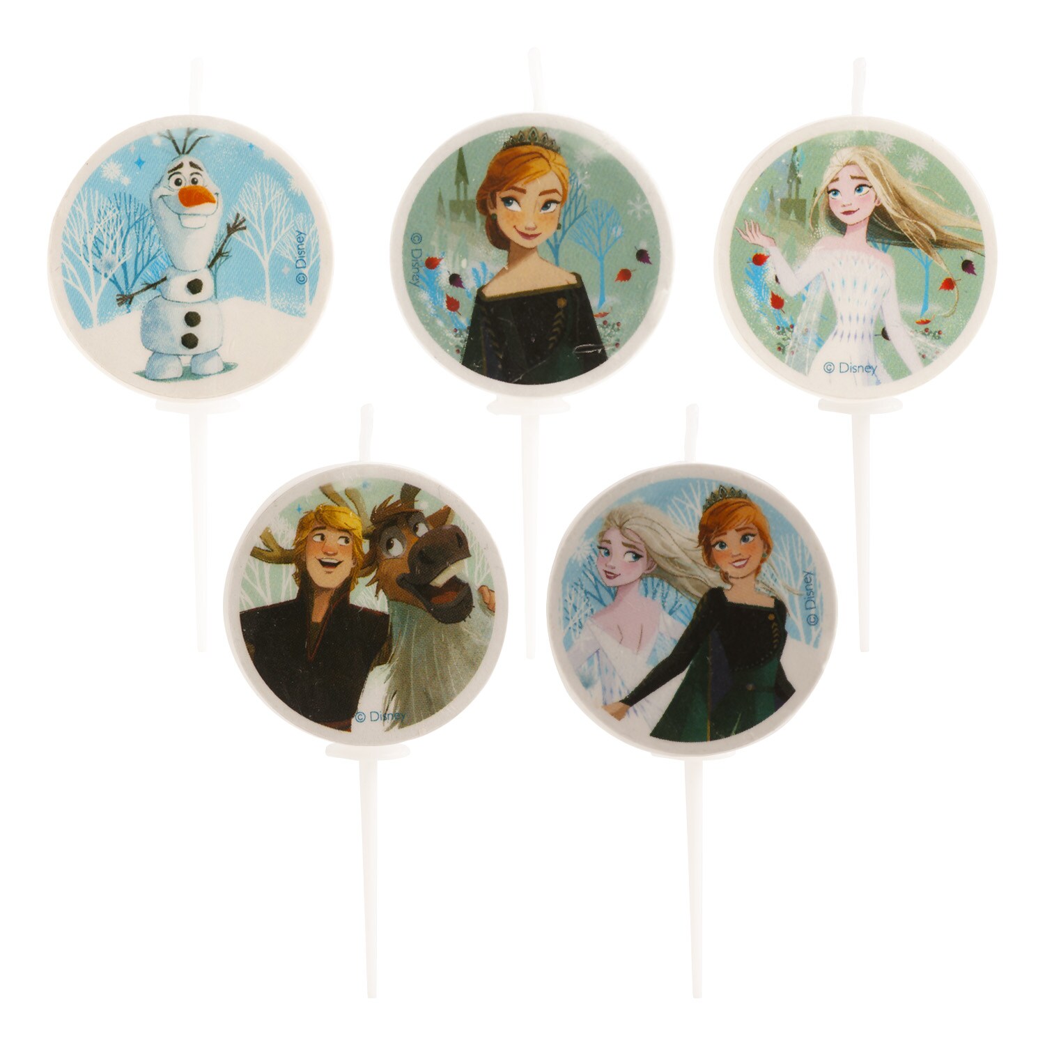 Frozen 2 - Kaarsjes prikkers 5 stuks