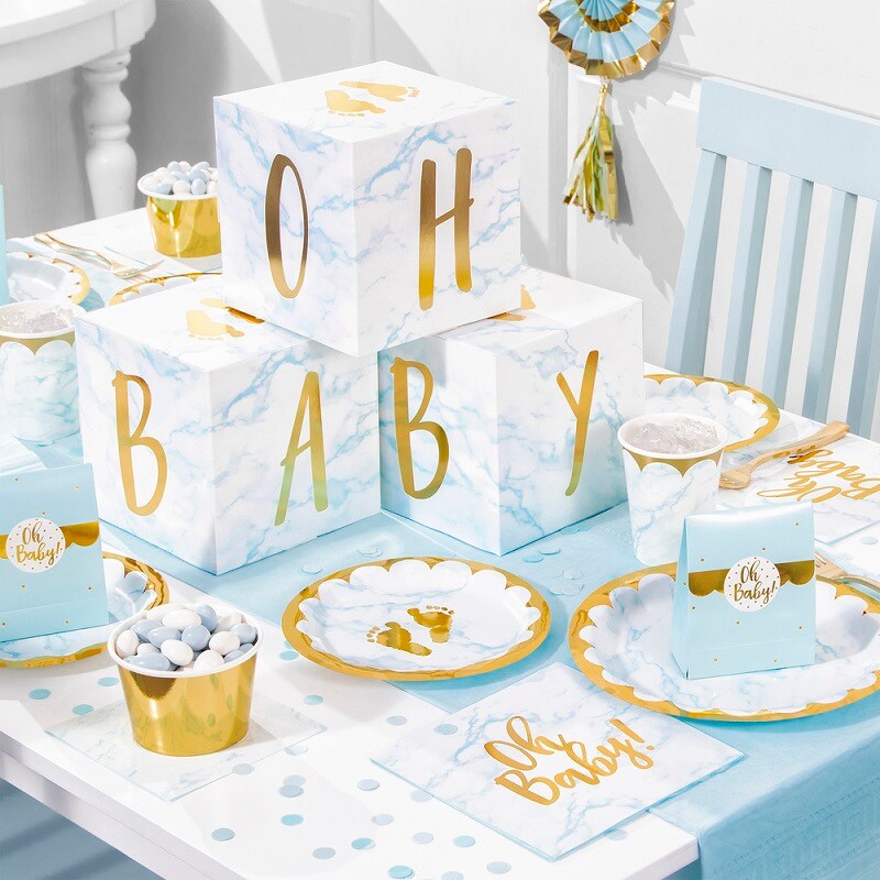Oh Baby - Tafeldecoratie blauw 3 stuks