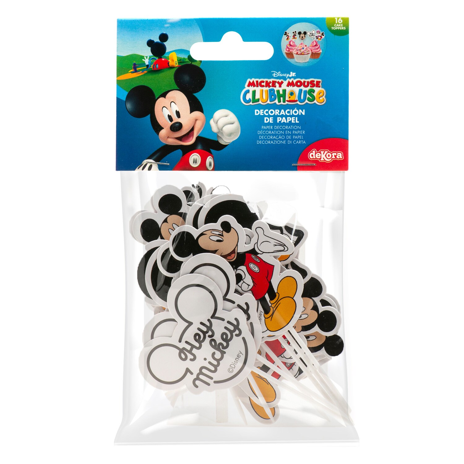 Mickey Mouse Caketoppers 16 stuks