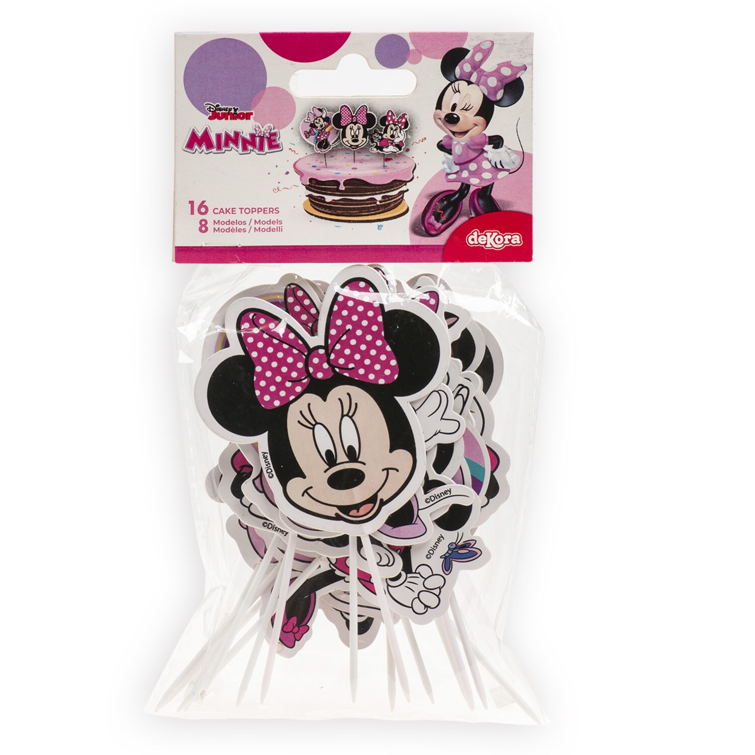 Minnie Mouse - Caketoppers 16 stuks