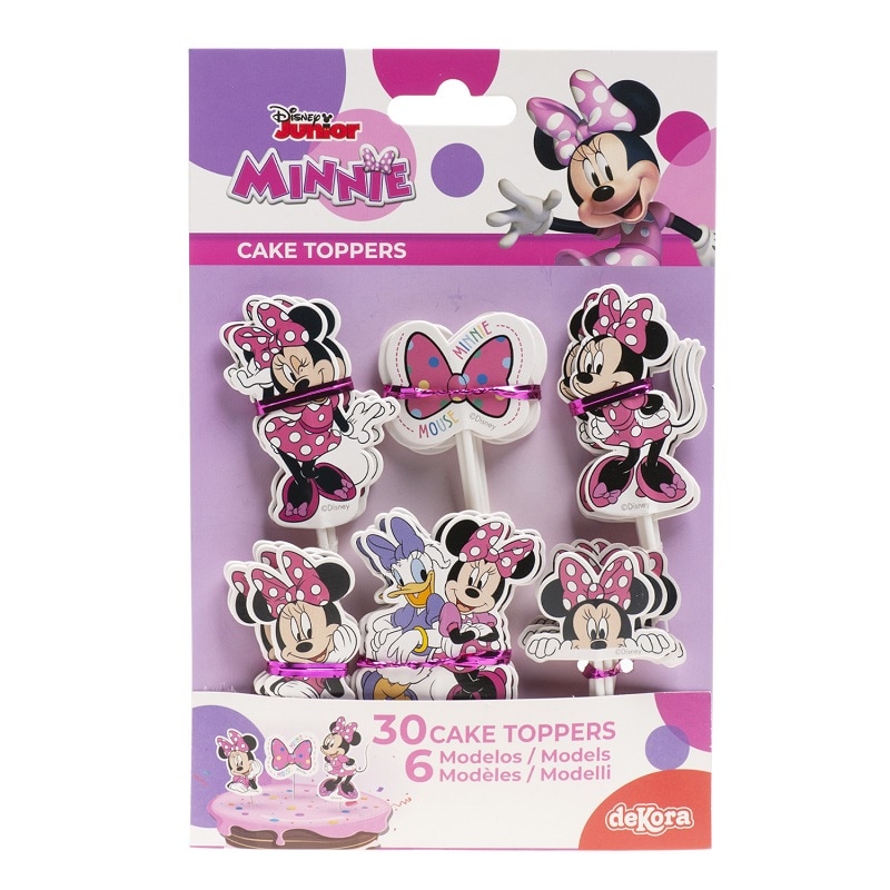 Minnie Mouse - Cake Toppers 30 stuks