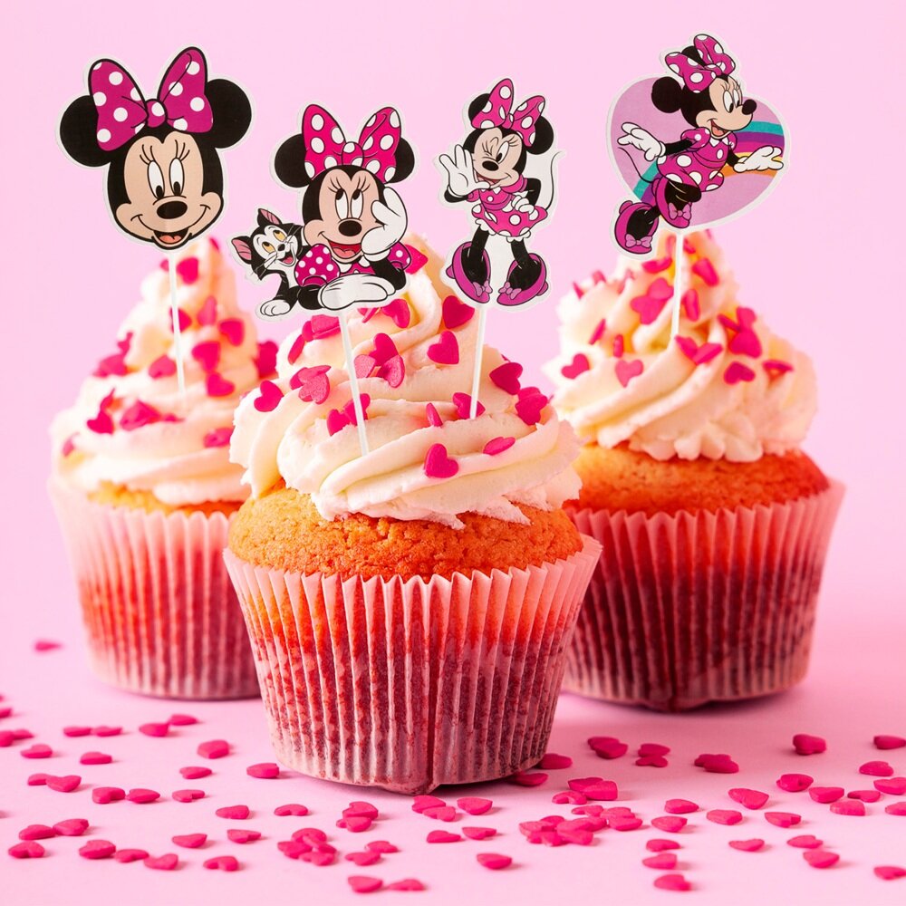 Minnie Mouse - Caketoppers 16 stuks