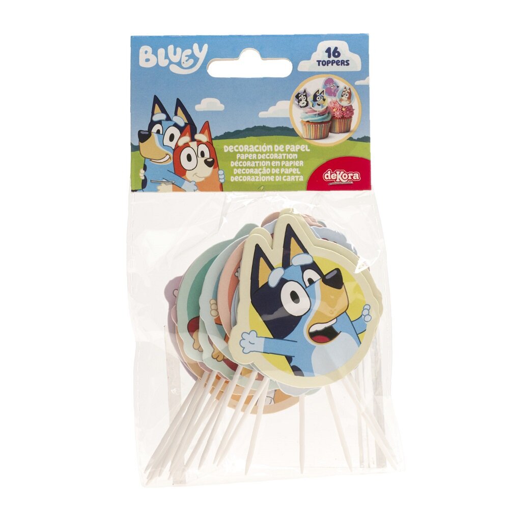 Bluey Caketoppers 16 stuks