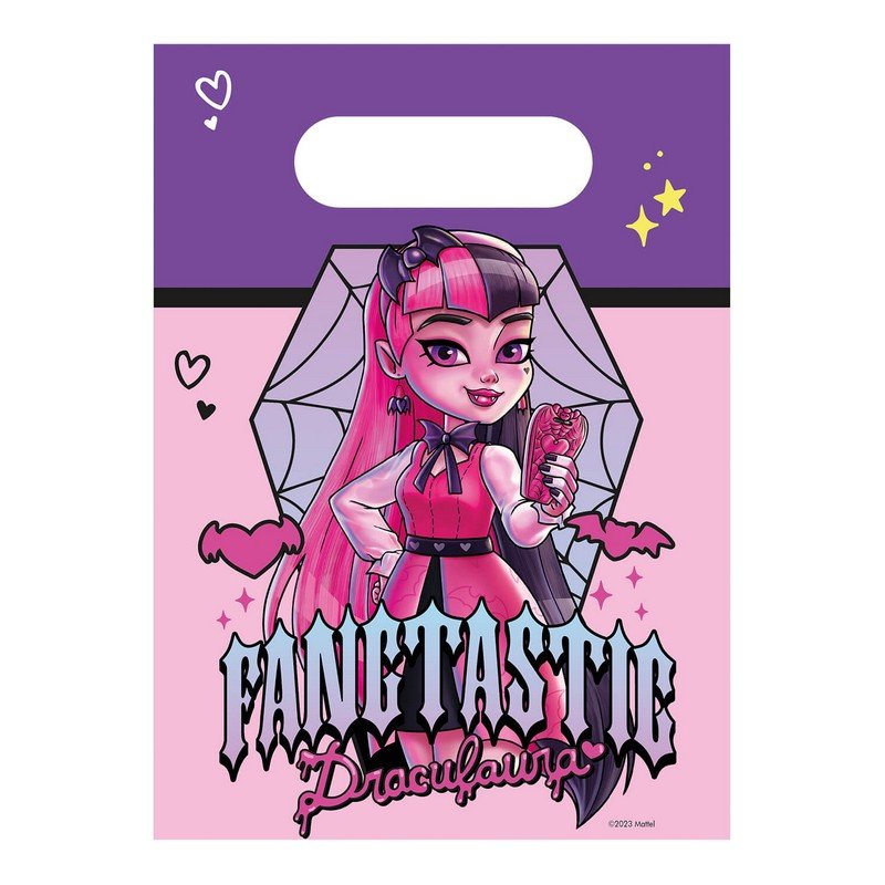 Monster High - Papieren uitdeelzakjes 4 stuks