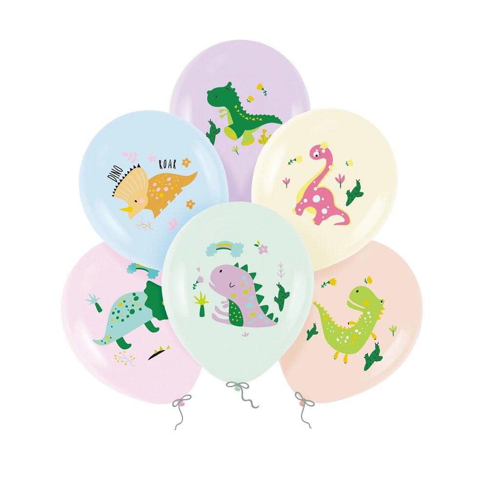 Dinosaurus Ballonnen 6 stuks