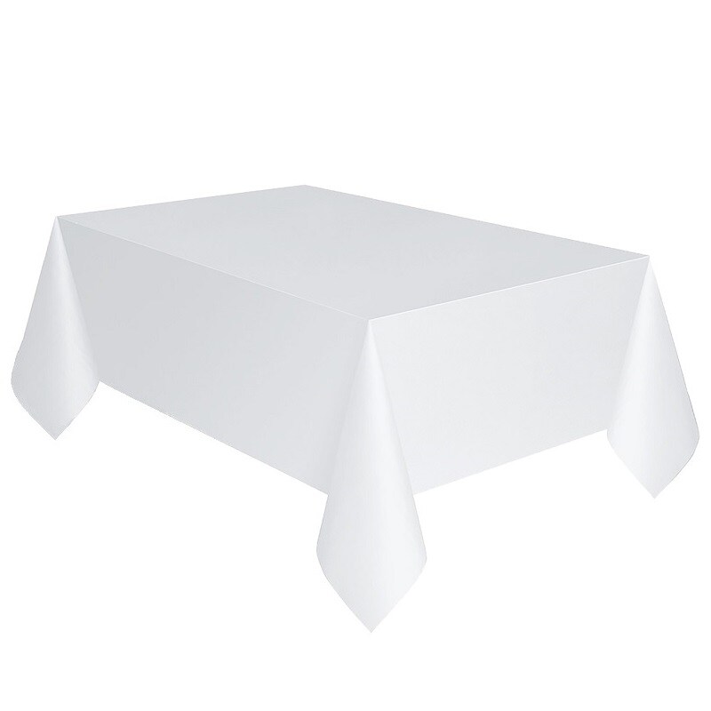 Papieren tafelkleed - Frosty White 137 x 274 cm