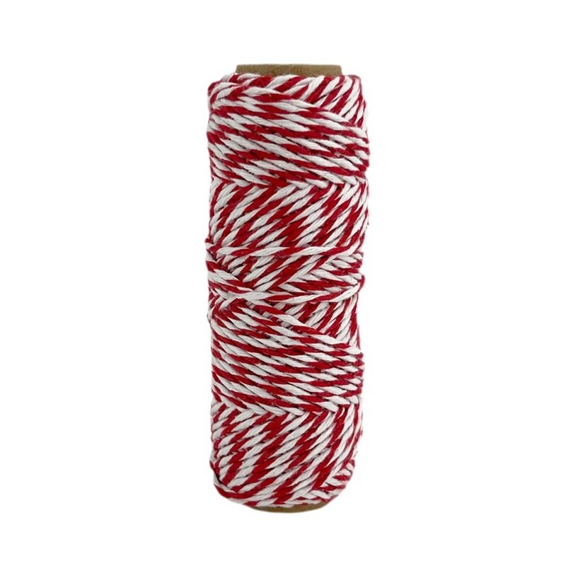 Jutetouw Rood & Wit 30 meter