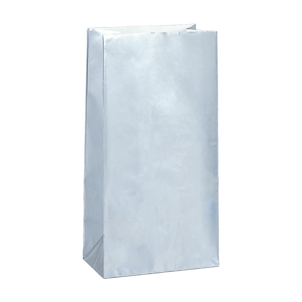 Uitdeelzakjes - Zilver Metallic 10 stuks