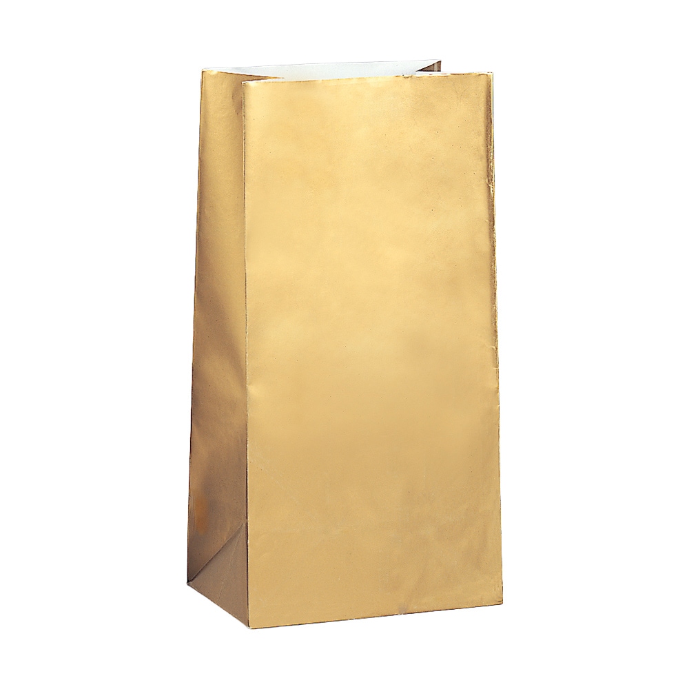 Uitdeelzakjes - Goud Metallic 10 stuks