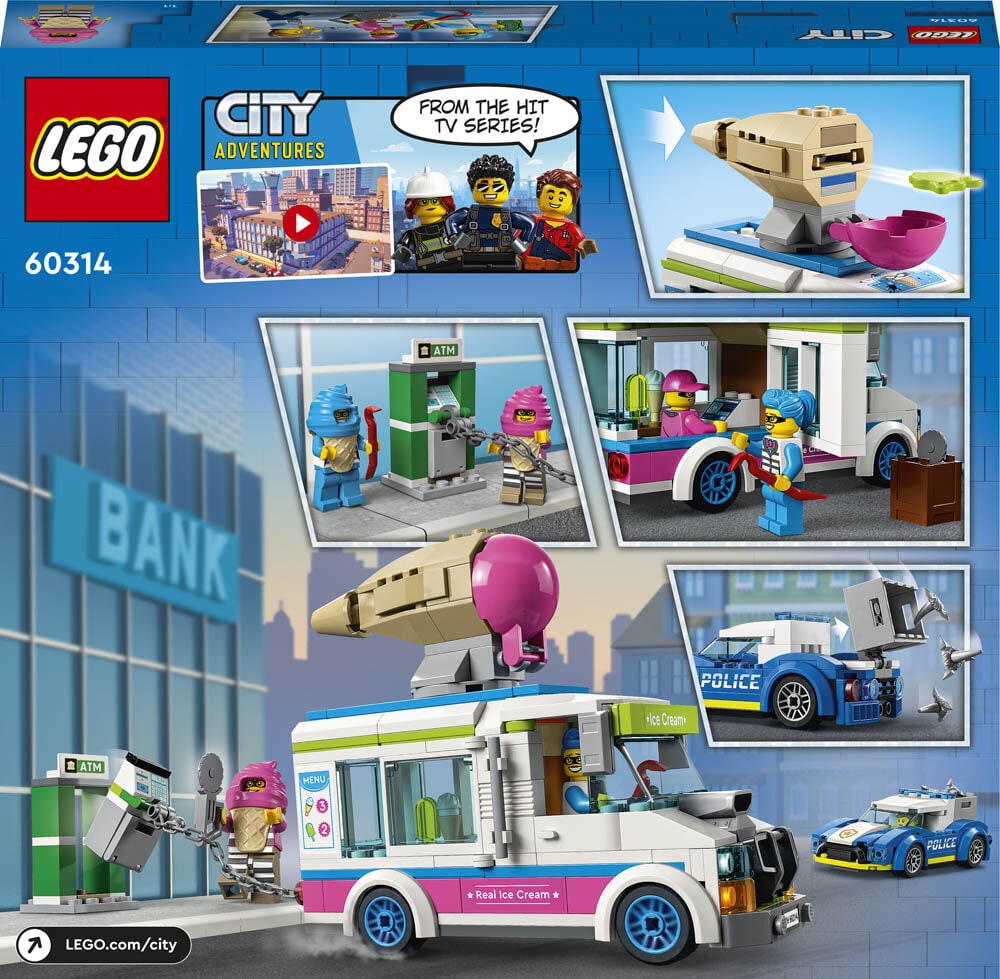 LEGO City - IJswagen politieachtervolging 5+