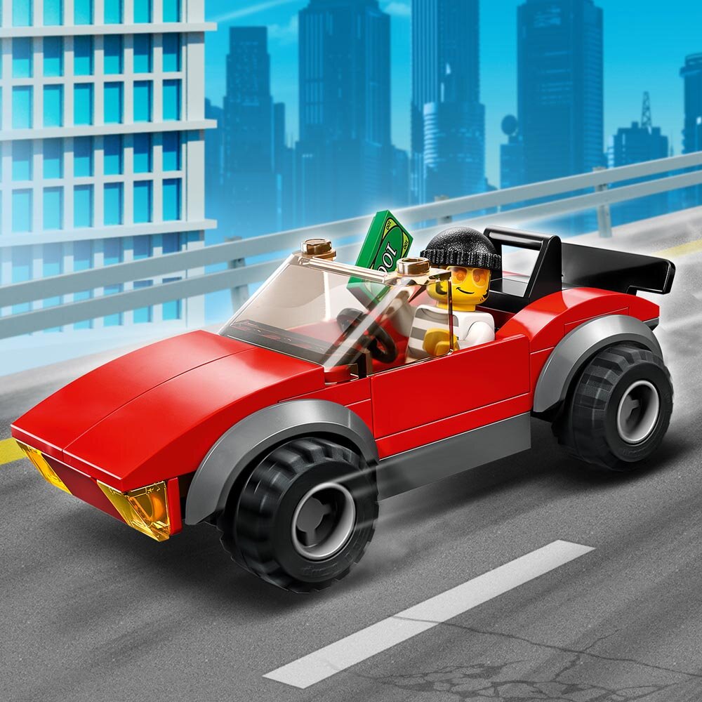 LEGO City - Achtervolging auto op politiemotor 5+