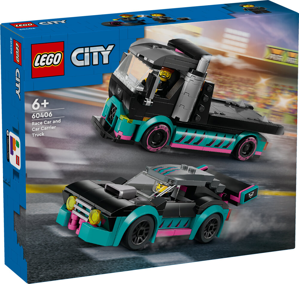 LEGO City - Raceauto en transporttruck 6+