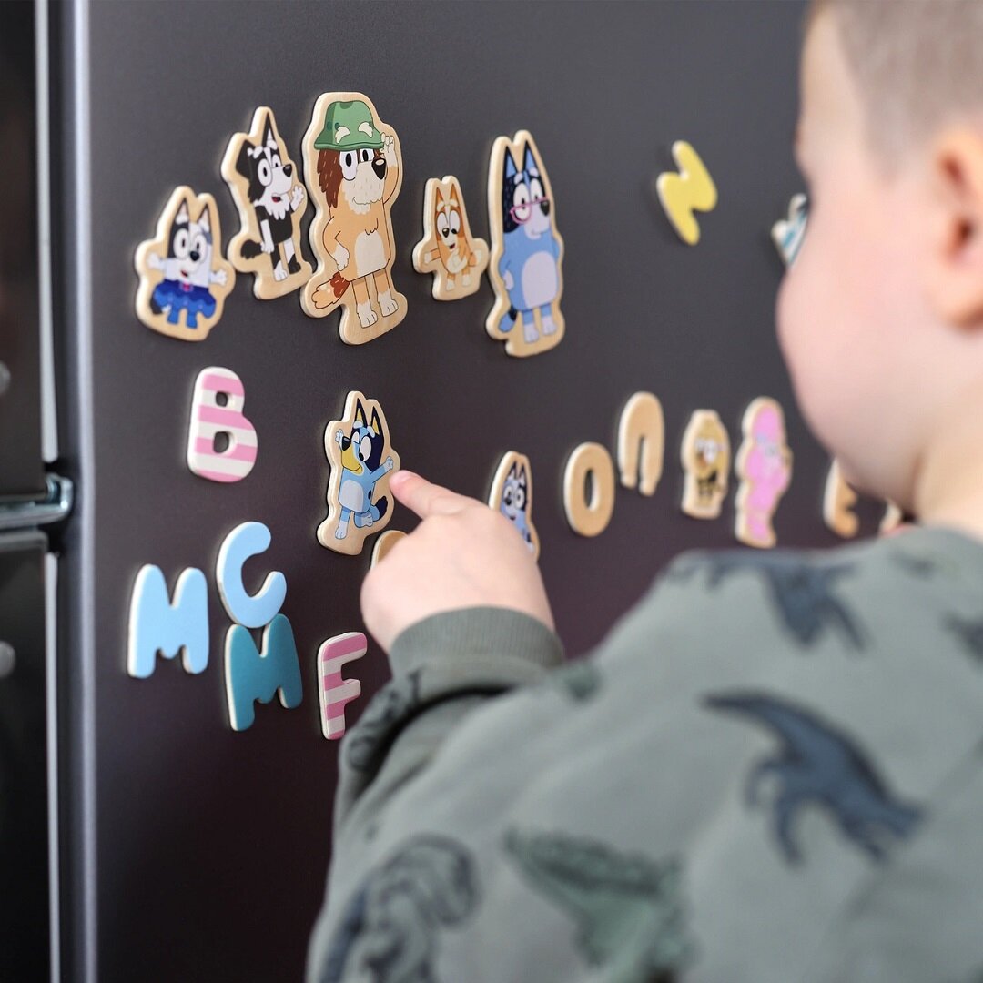 Bluey Magnetletters van Hout