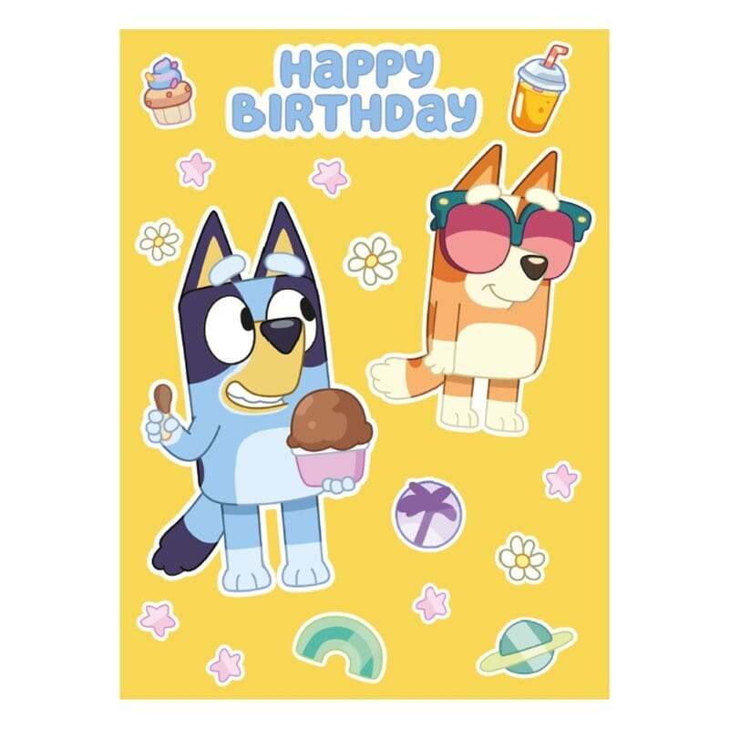 Bluey Verjaardagskaart