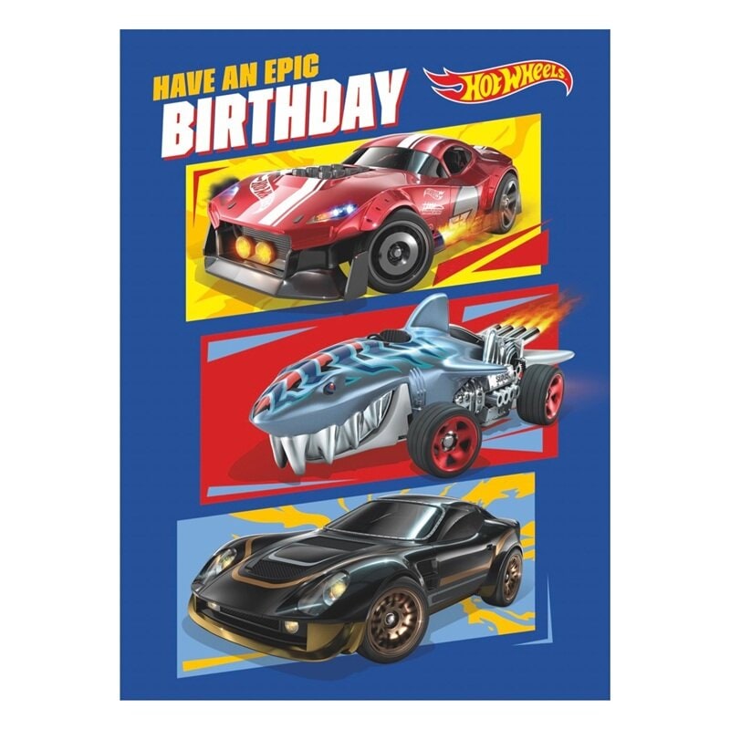 Hot Wheels Verjaardagskaart