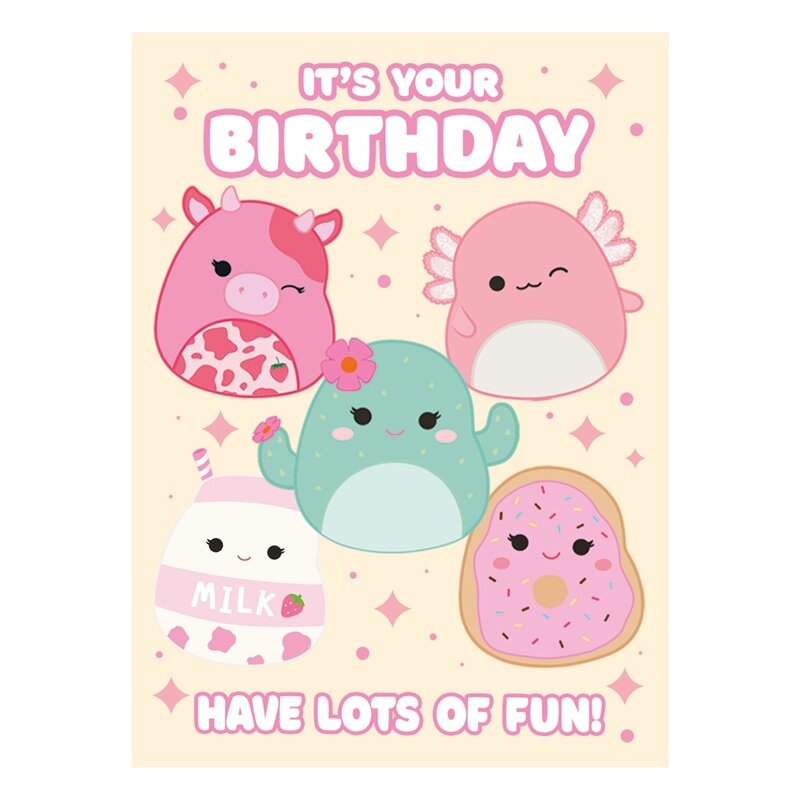 Squishmallows Verjaardagskaart