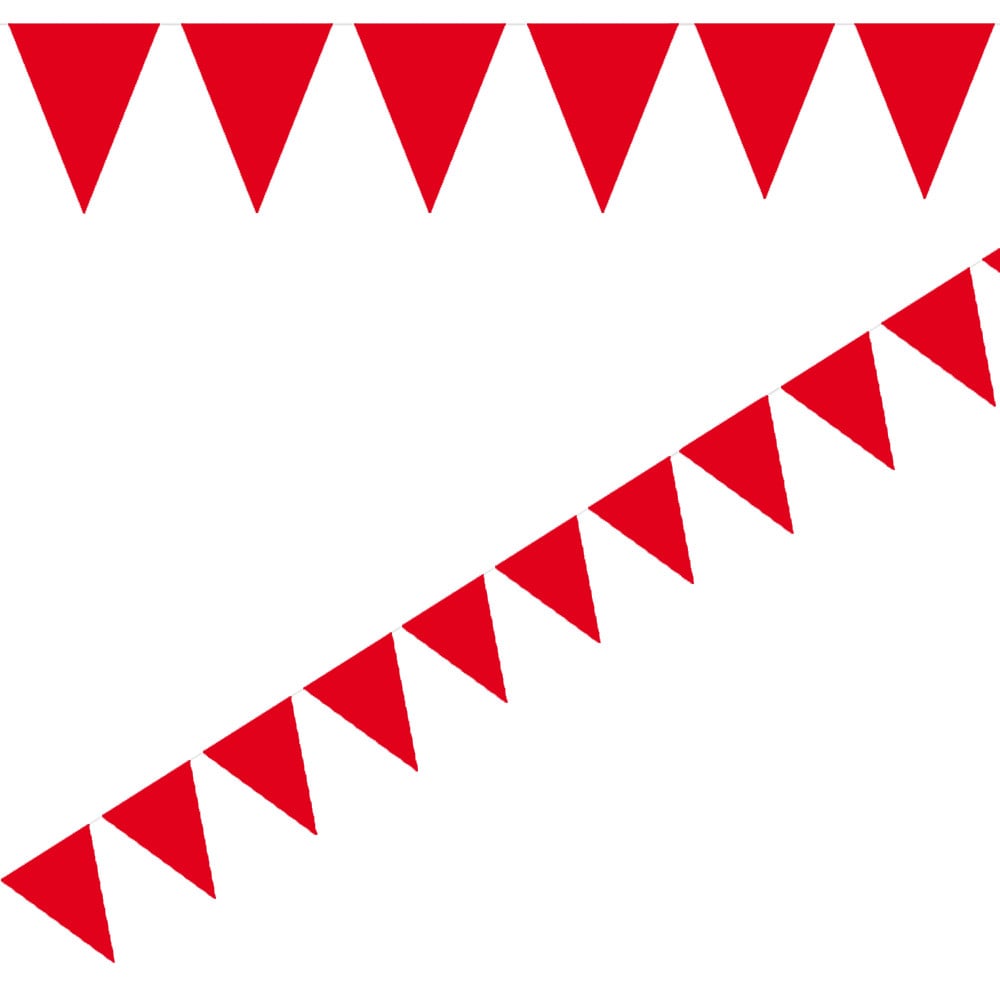Vlaggenlijn Mini - Rood 3 meter