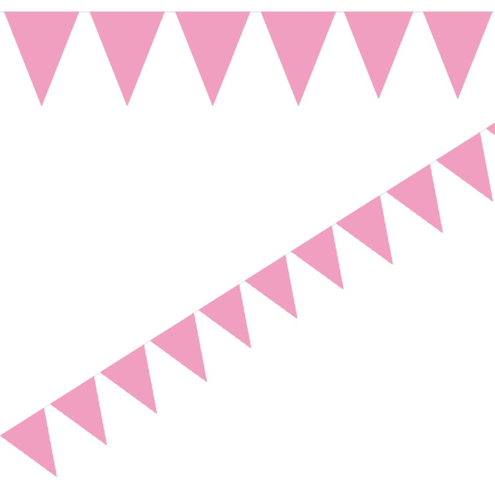 Vlaggenlijn Mini - Roze 3 meter