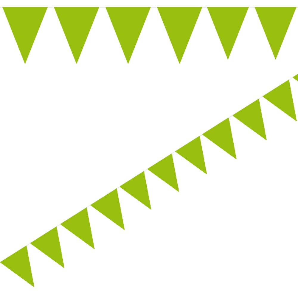Vlaggenlijn Mini - Limegroen 3 meter
